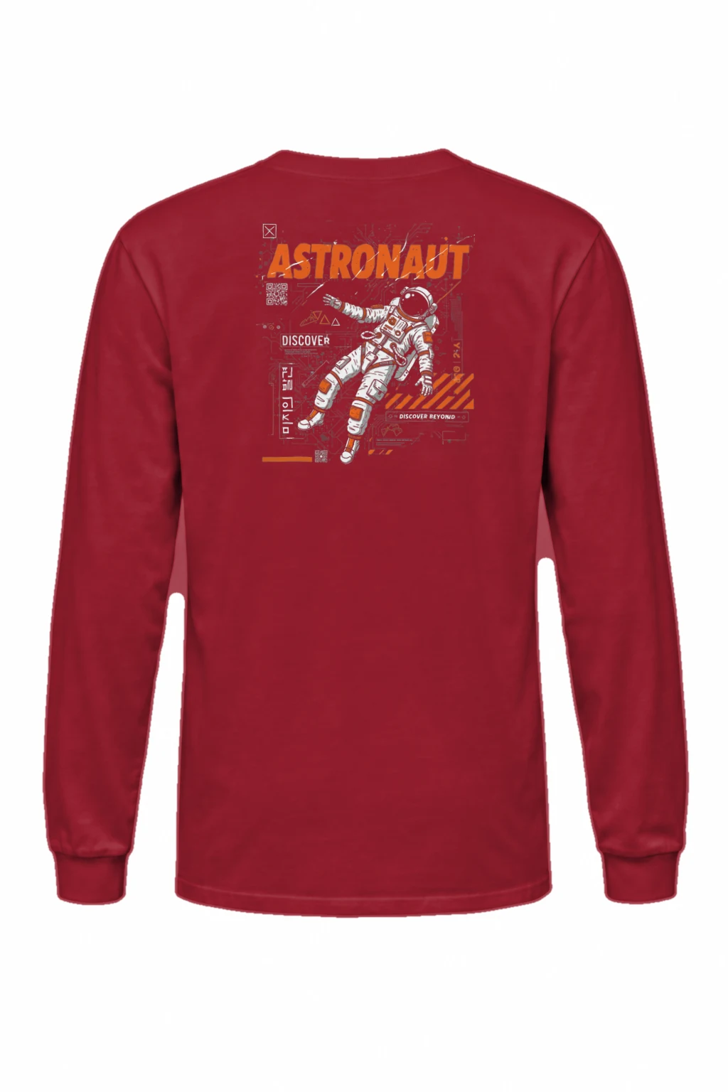 "Astronaut Discover" Unisex Longsleeve T-shirt | Gildan 2400