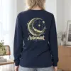 "Astronaut Resting Moon" Unisex Longsleeve T-shirt