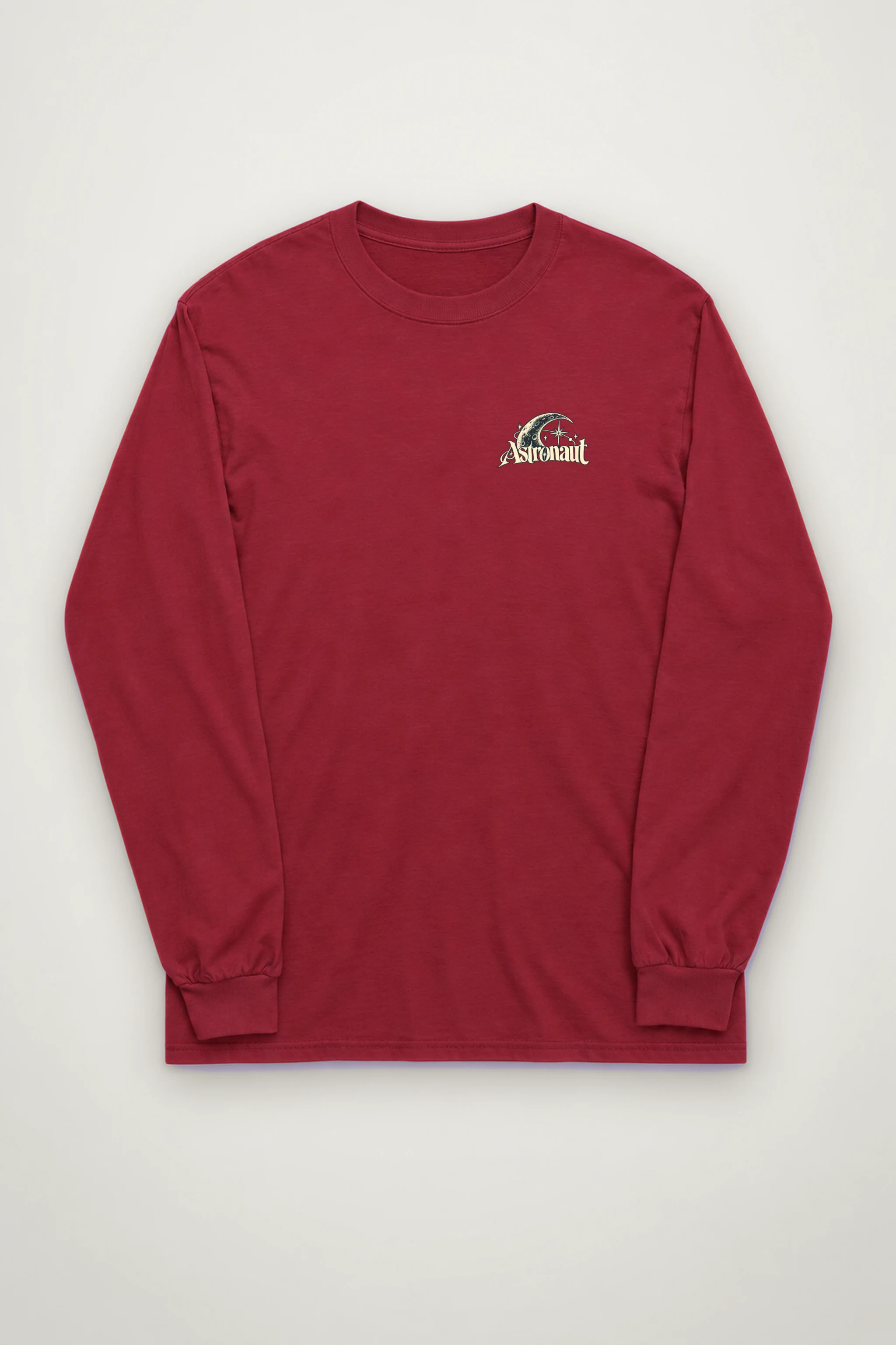 "Astronaut Resting Moon" Unisex Longsleeve T-shirt