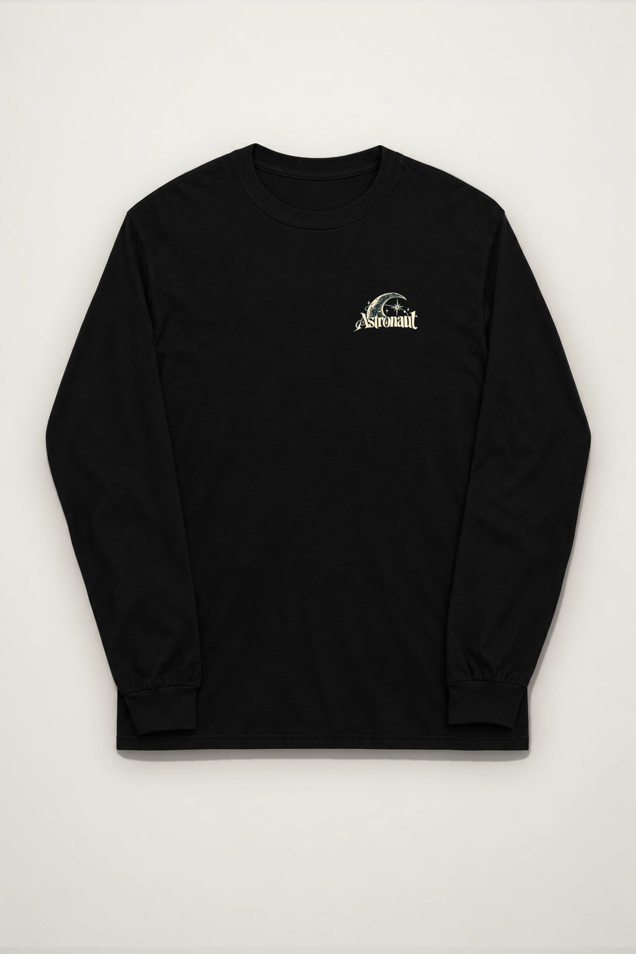 "Astronaut Resting Moon" Unisex Longsleeve T-shirt