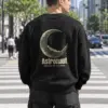 "Astronaut Resting On The Moon" Heavy Blend Unisex Crewneck Sweatshirt | Gildan 18000