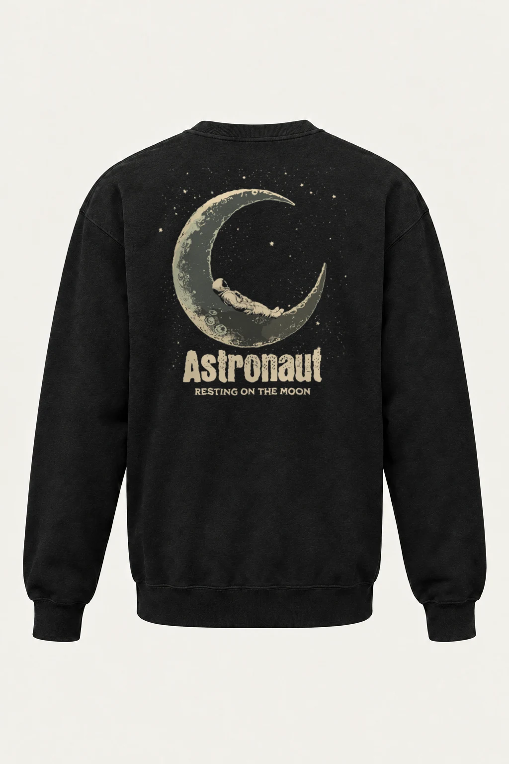 "Astronaut Resting On The Moon" Heavy Blend Unisex Crewneck Sweatshirt | Gildan 18000