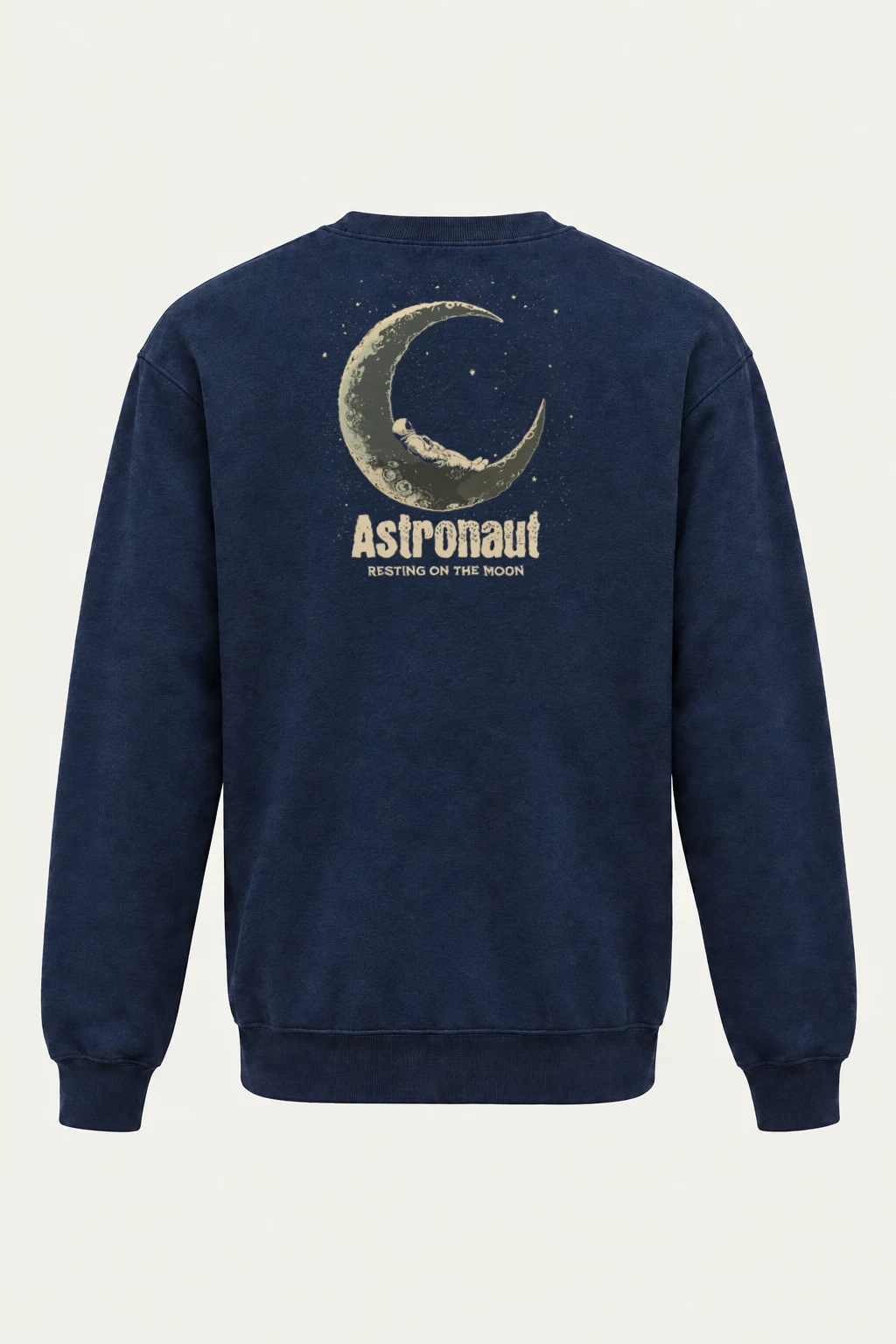 "Astronaut Resting On The Moon" Heavy Blend Unisex Crewneck Sweatshirt | Gildan 18000