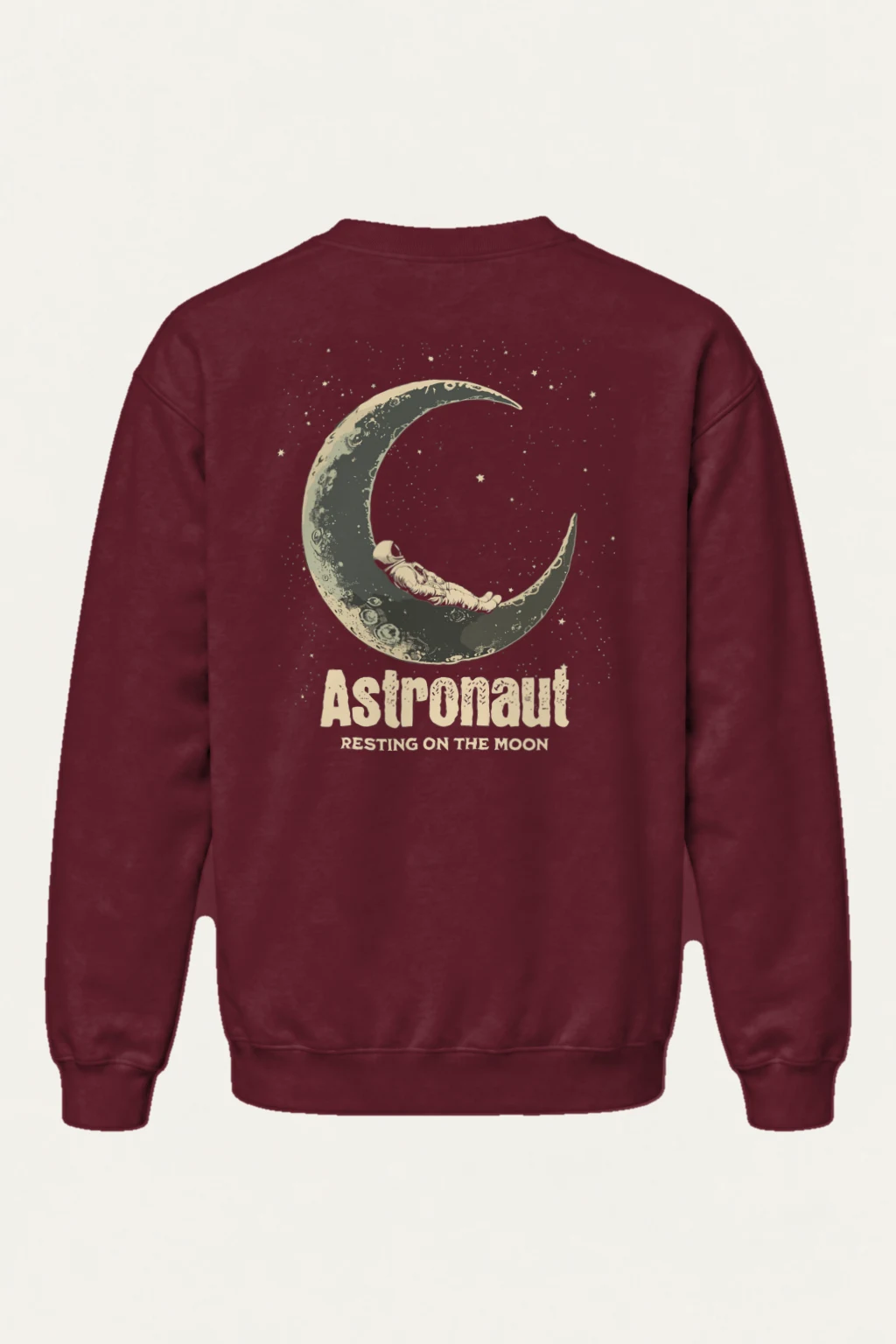 "Astronaut Resting On The Moon" Heavy Blend Unisex Crewneck Sweatshirt | Gildan 18000