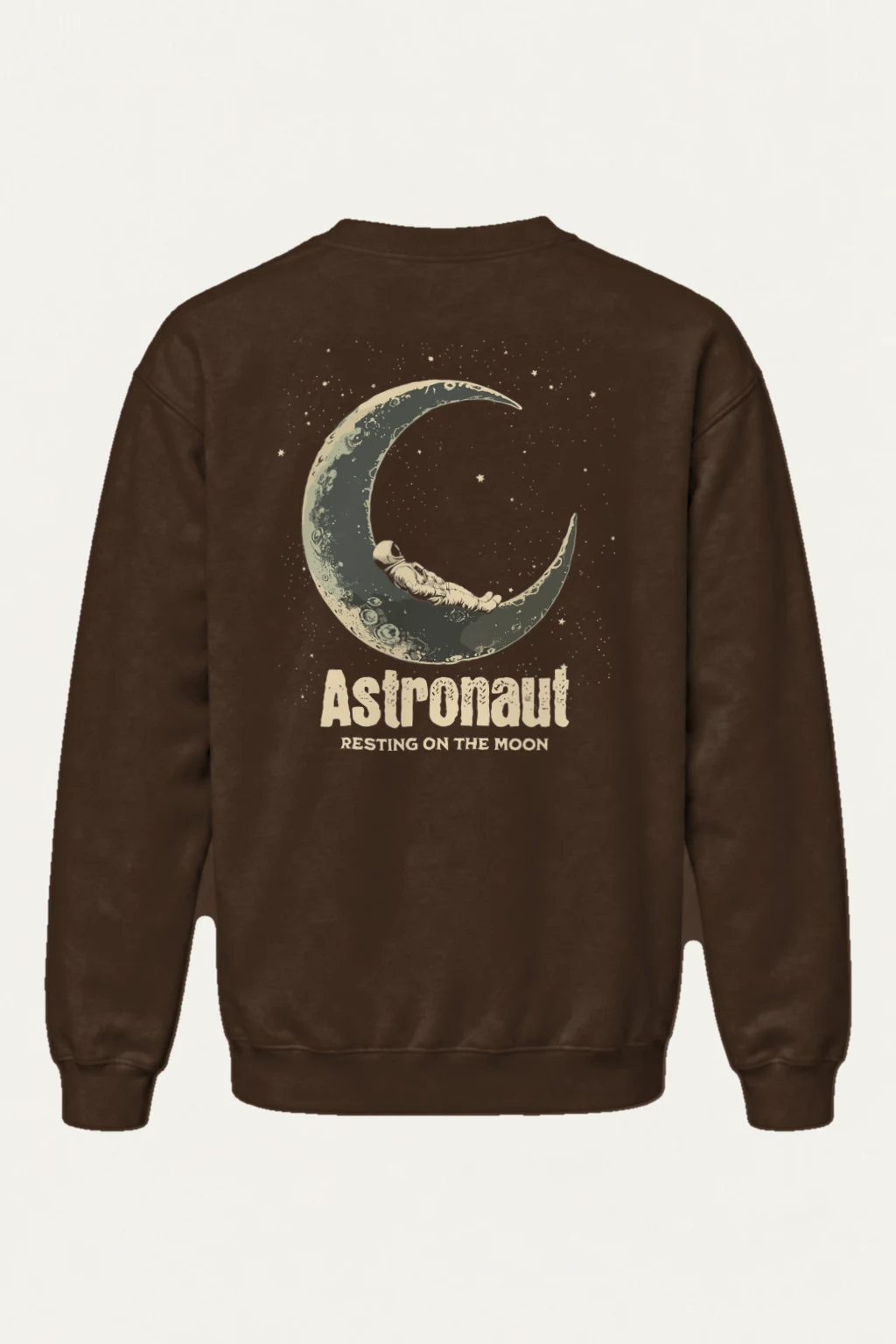 "Astronaut Resting On The Moon" Heavy Blend Unisex Crewneck Sweatshirt | Gildan 18000