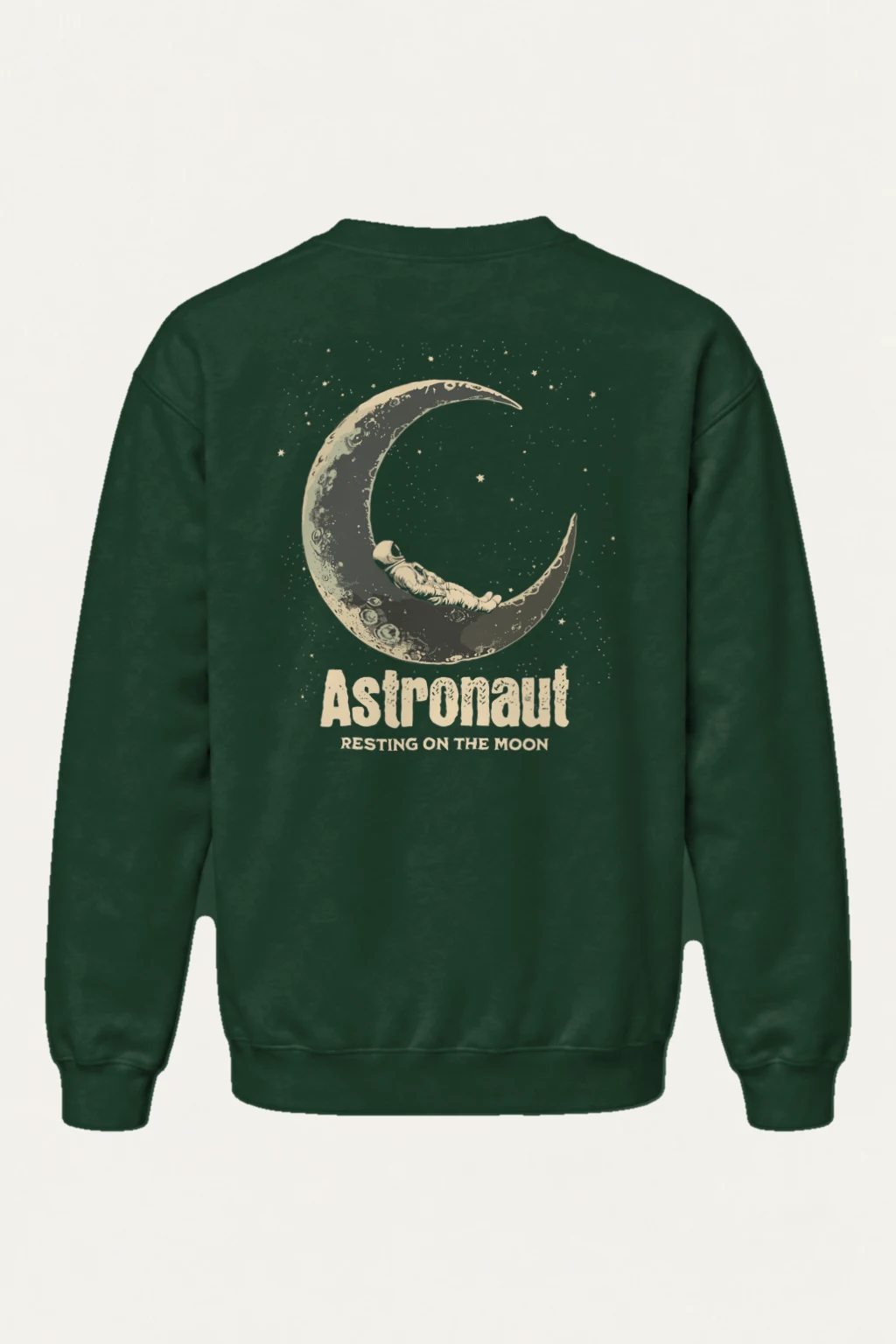 "Astronaut Resting On The Moon" Heavy Blend Unisex Crewneck Sweatshirt | Gildan 18000