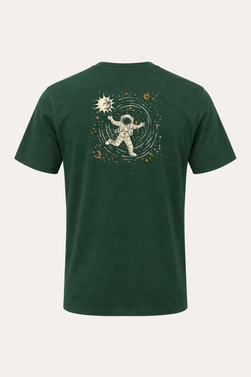 "Astronaut Star Cache" Heavyweight Unisex Crewneck T-shirt | Gildan 5000