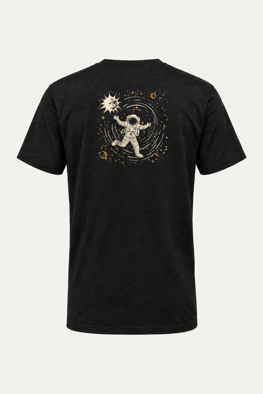 "Astronaut Star Cache" Heavyweight Unisex Crewneck T-shirt | Gildan 5000