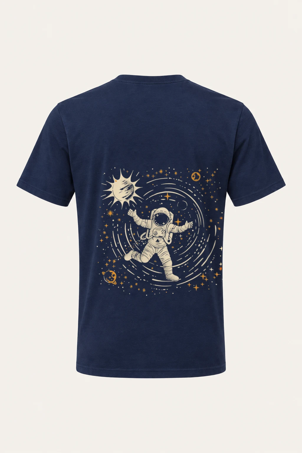 "Astronaut Star Cache" Heavyweight Unisex Crewneck T-shirt | Gildan 5000