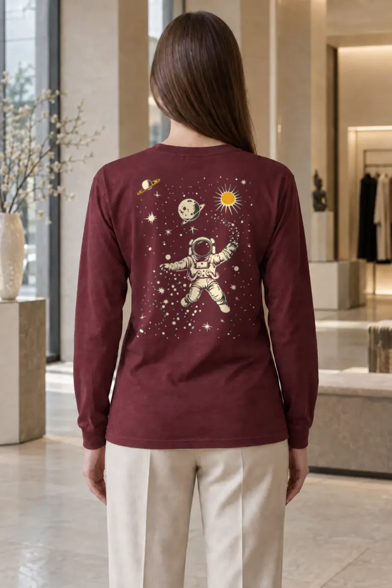 "Astronaut Star Catcher" Unisex Longsleeve T-shirt | Gildan 2400