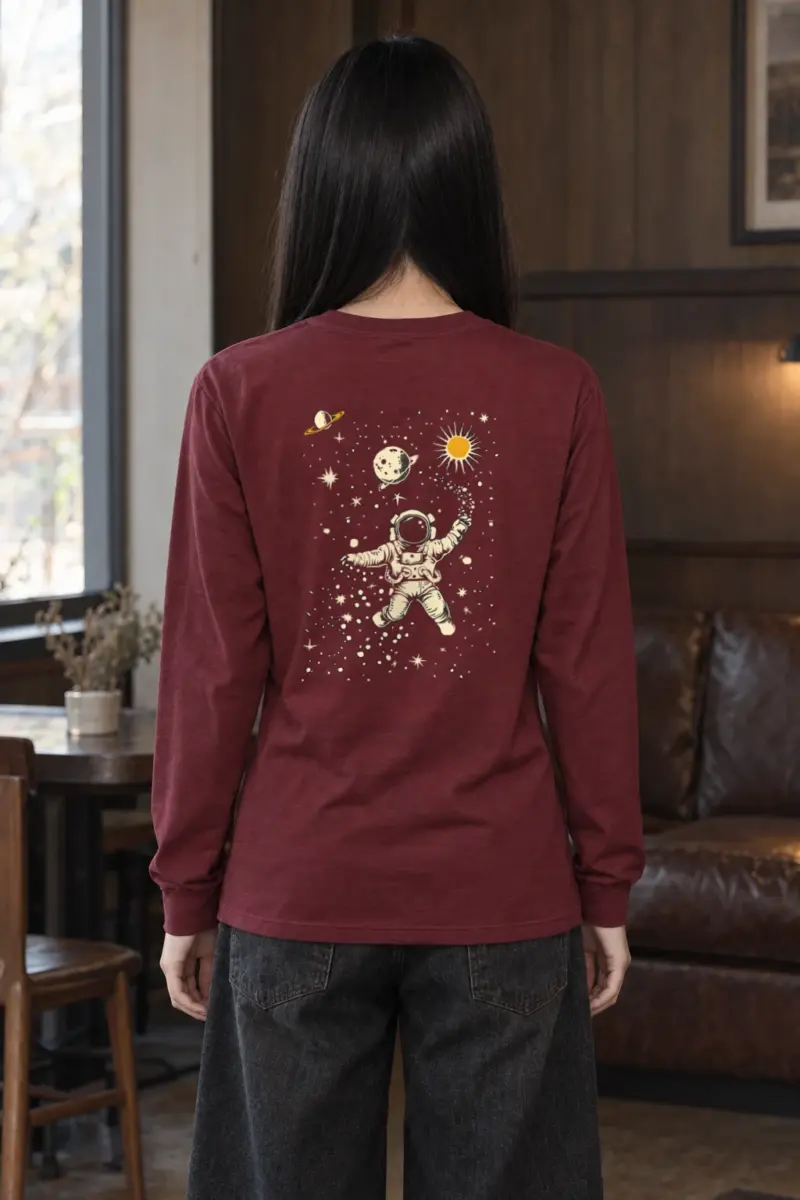 "Astronaut Star Catcher" Unisex Longsleeve T-shirt