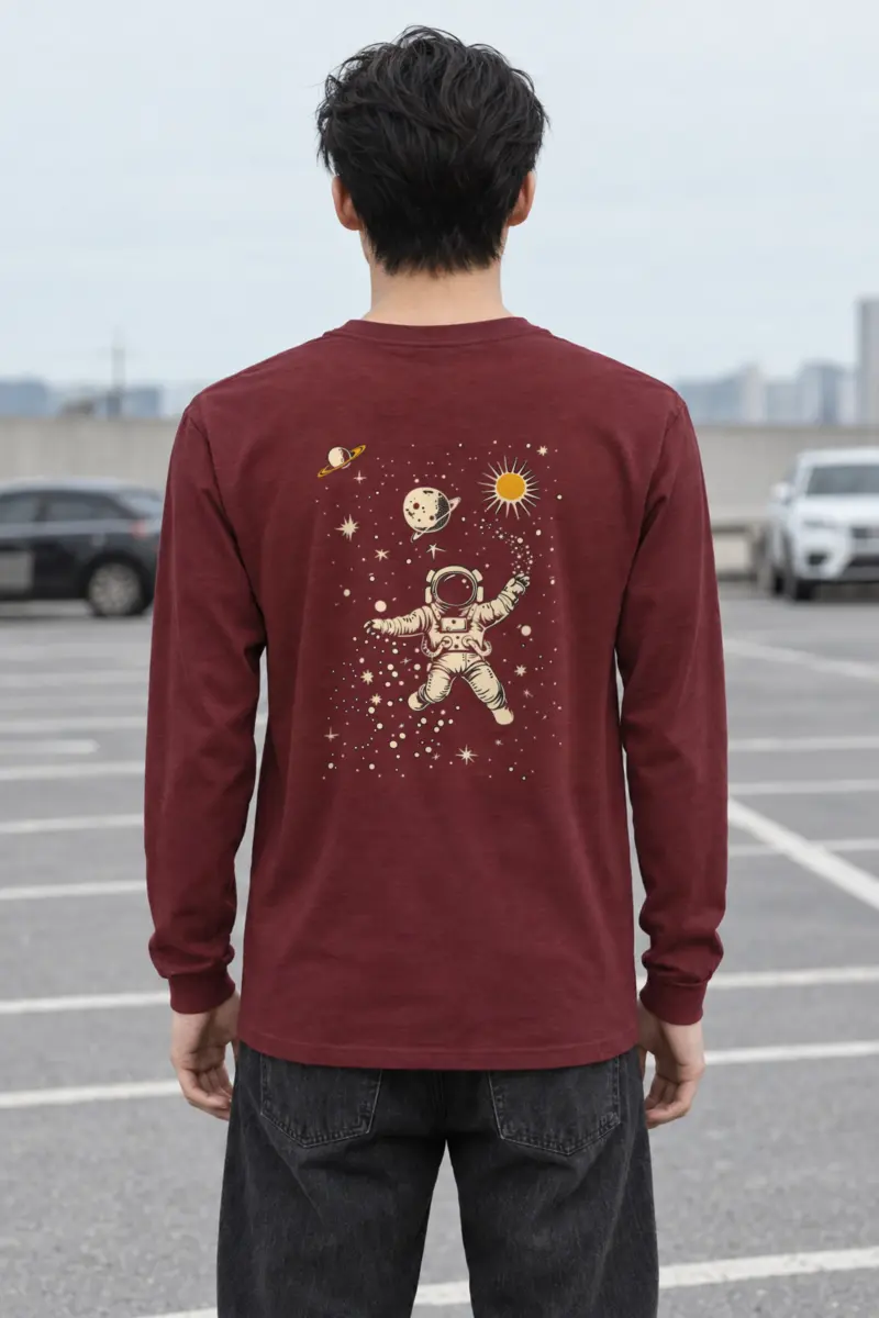 "Astronaut Star Catcher" Unisex Longsleeve T-shirt