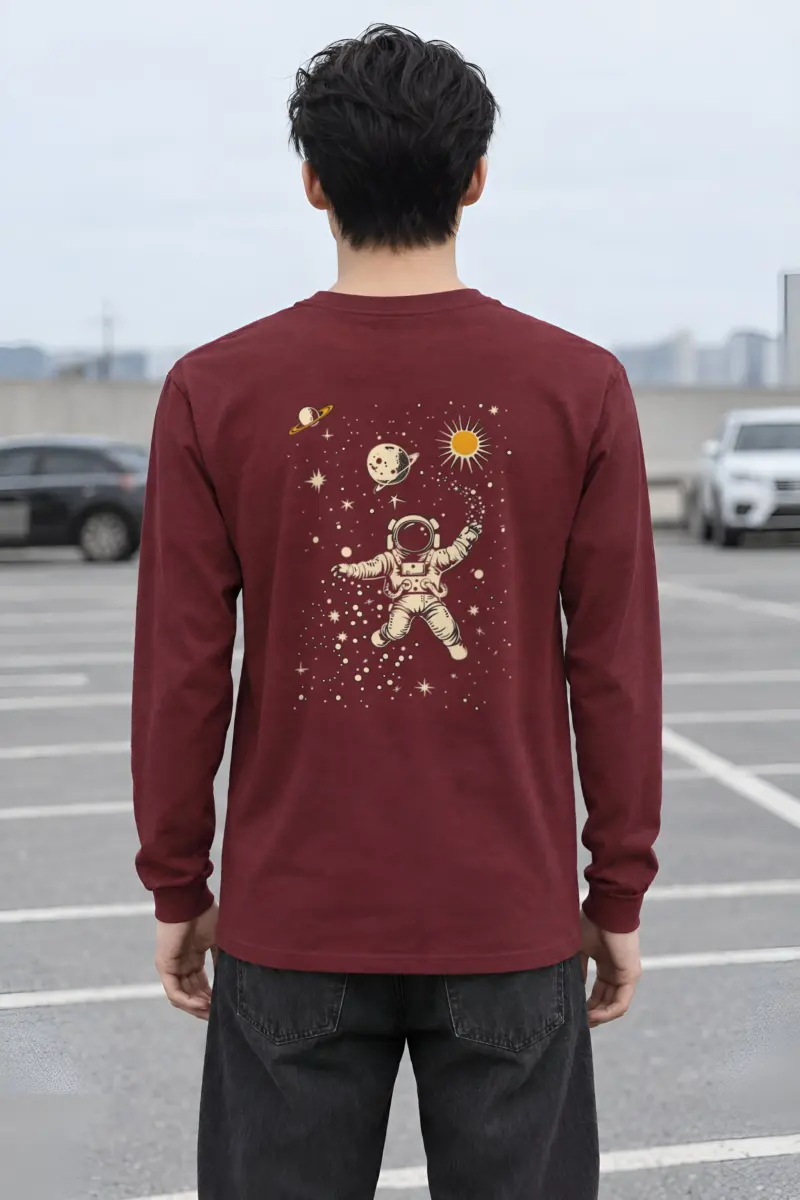 "Astronaut Star Catcher" Unisex Longsleeve T-shirt