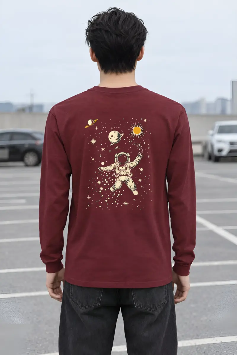 "Astronaut Star Catcher" Unisex Longsleeve T-shirt