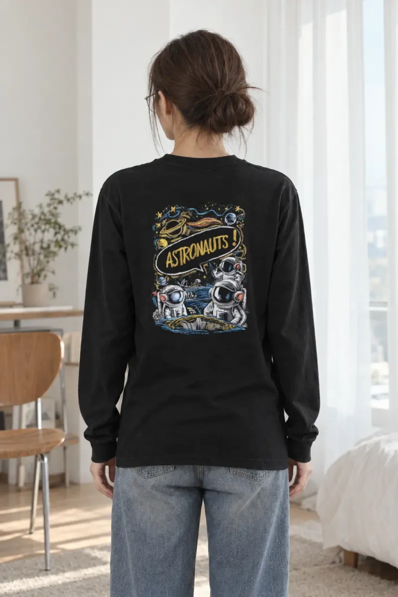 "Astronauts Exploring" Unisex Longsleeve T-shirt