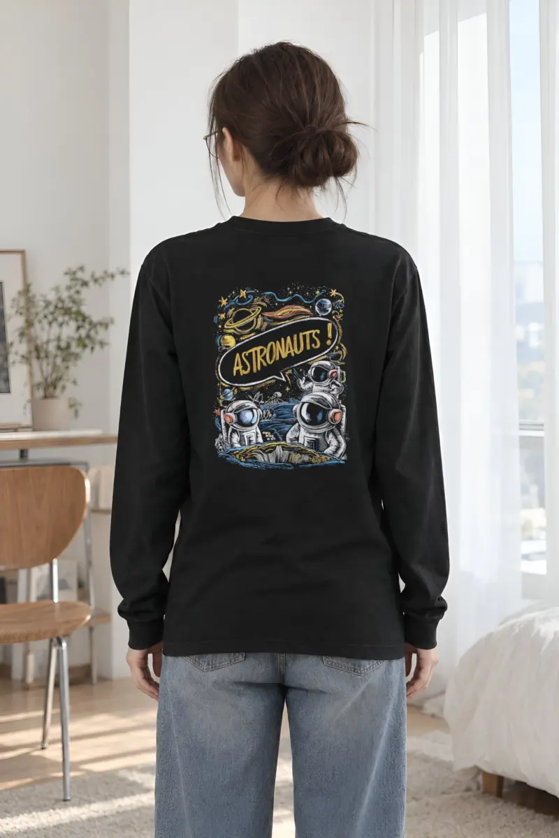 "Astronauts Exploring" Unisex Longsleeve T-shirt