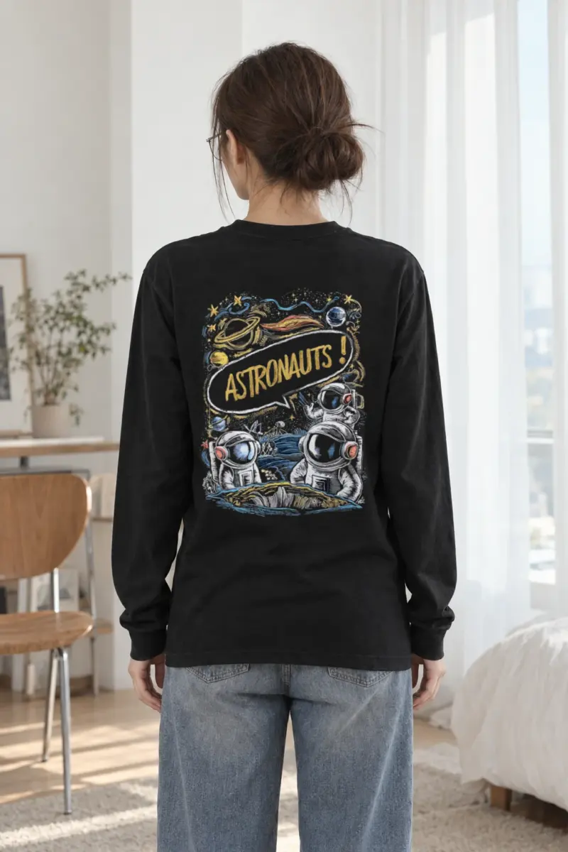 "Astronauts Exploring" Unisex Longsleeve T-shirt