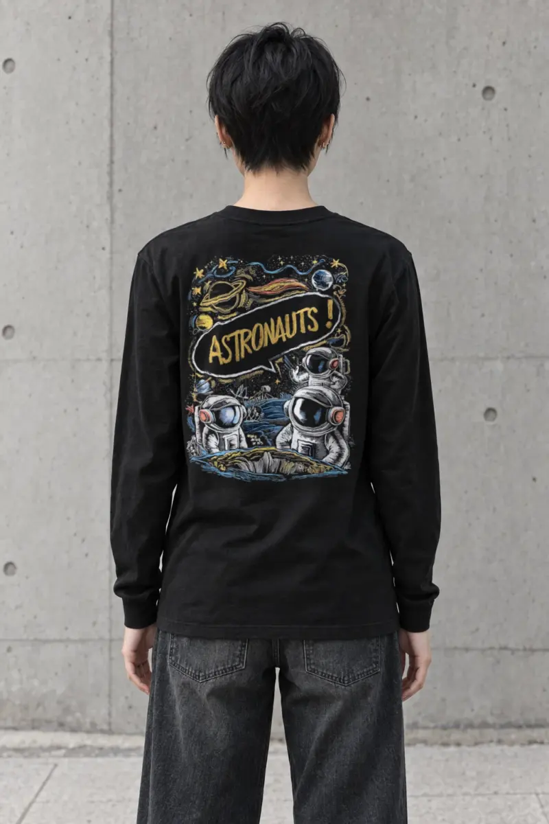 "Astronauts Exploring" Unisex Longsleeve T-shirt