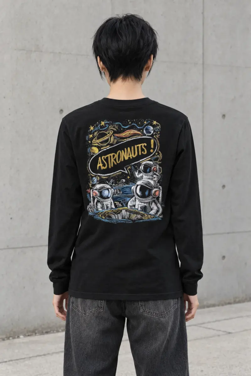 "Astronauts Exploring" Unisex Longsleeve T-shirt
