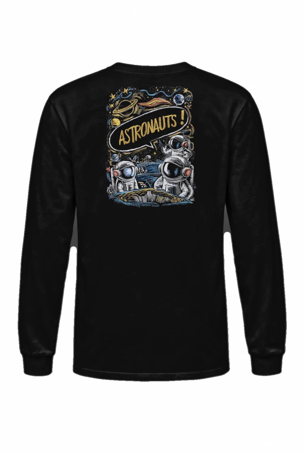 "Astronauts Exploring" Unisex Longsleeve T-shirt | Gildan 2400