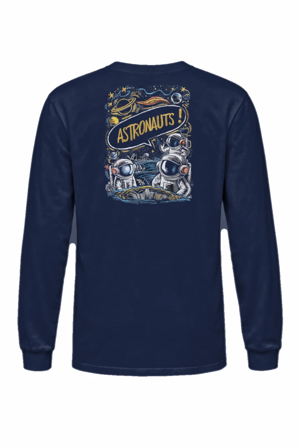 "Astronauts Exploring" Unisex Longsleeve T-shirt | Gildan 2400