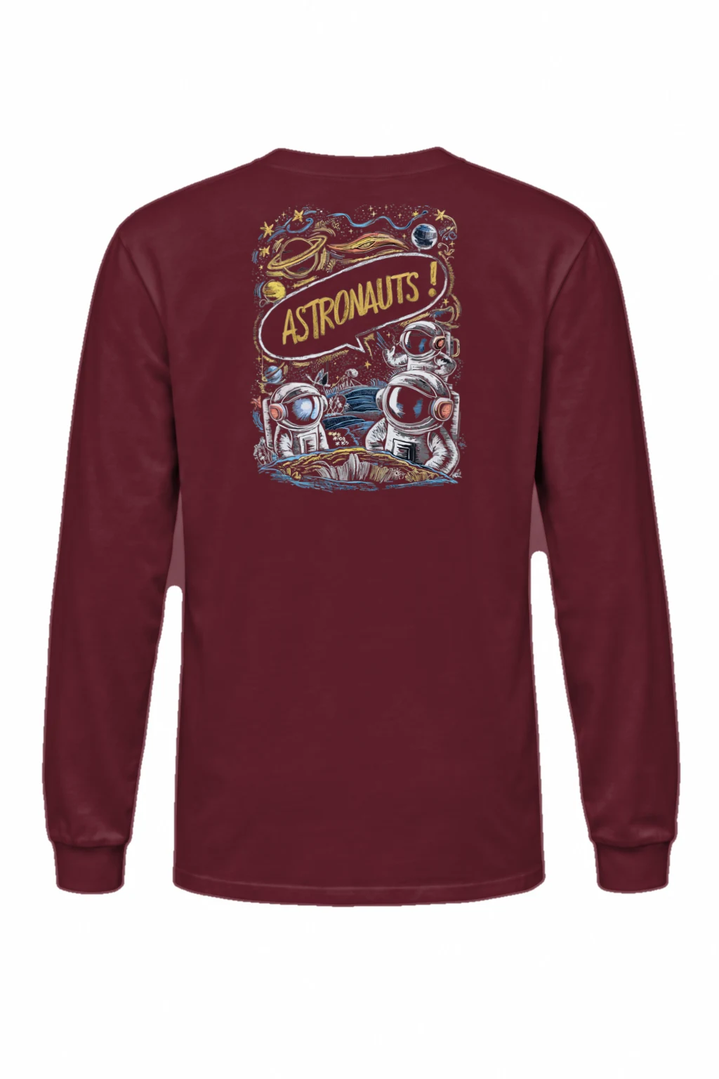 "Astronauts Exploring" Unisex Longsleeve T-shirt | Gildan 2400