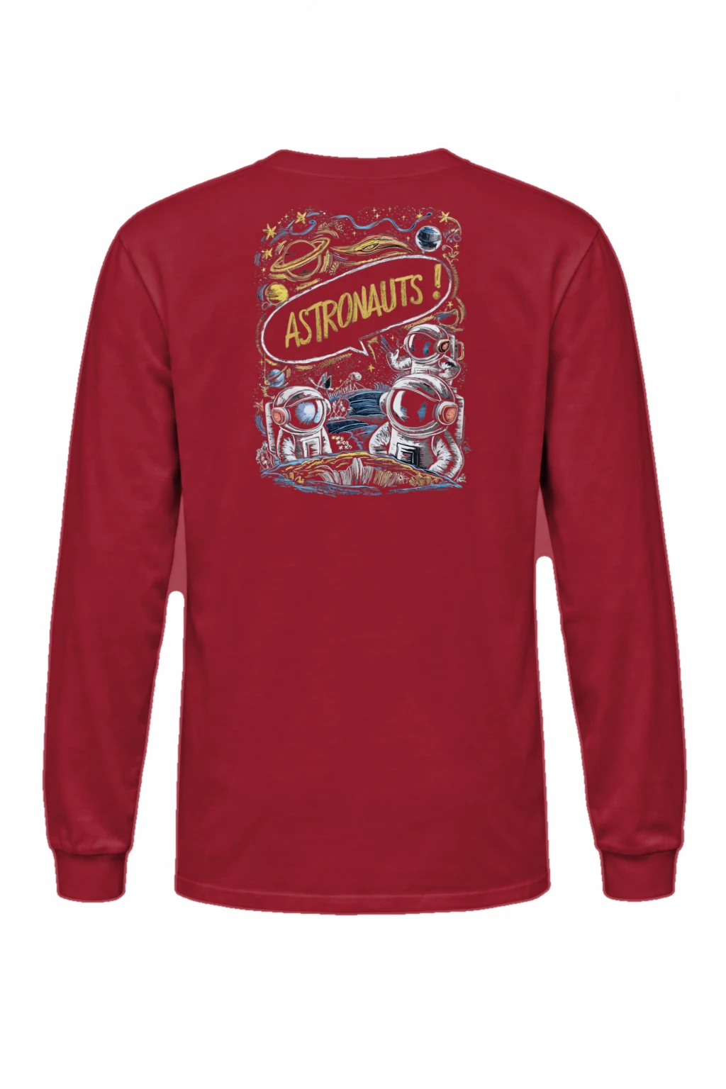 "Astronauts Exploring" Unisex Longsleeve T-shirt | Gildan 2400