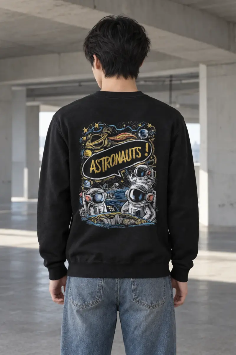 "Astronauts" Heavy Blend Unisex Crewneck Sweatshirt