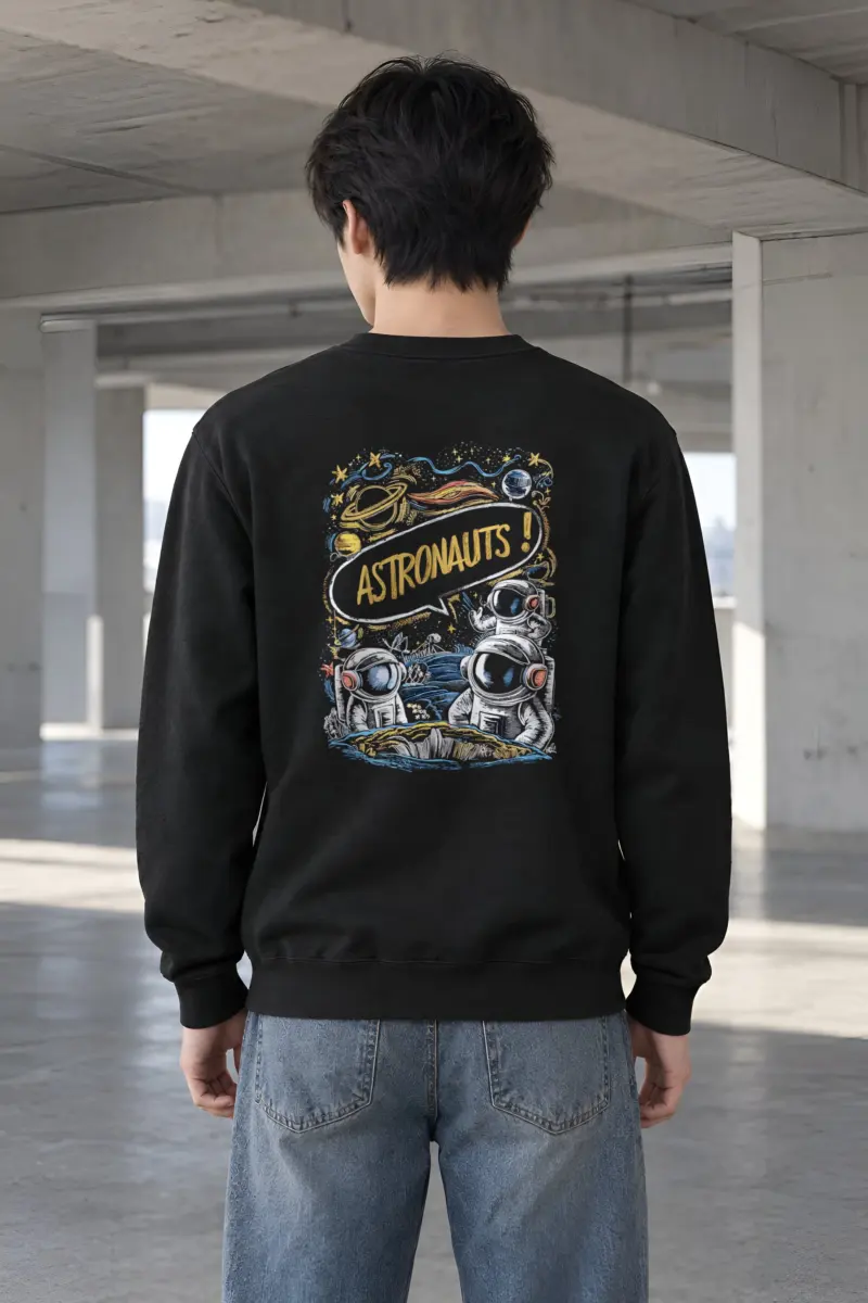 "Astronauts" Heavy Blend Unisex Crewneck Sweatshirt