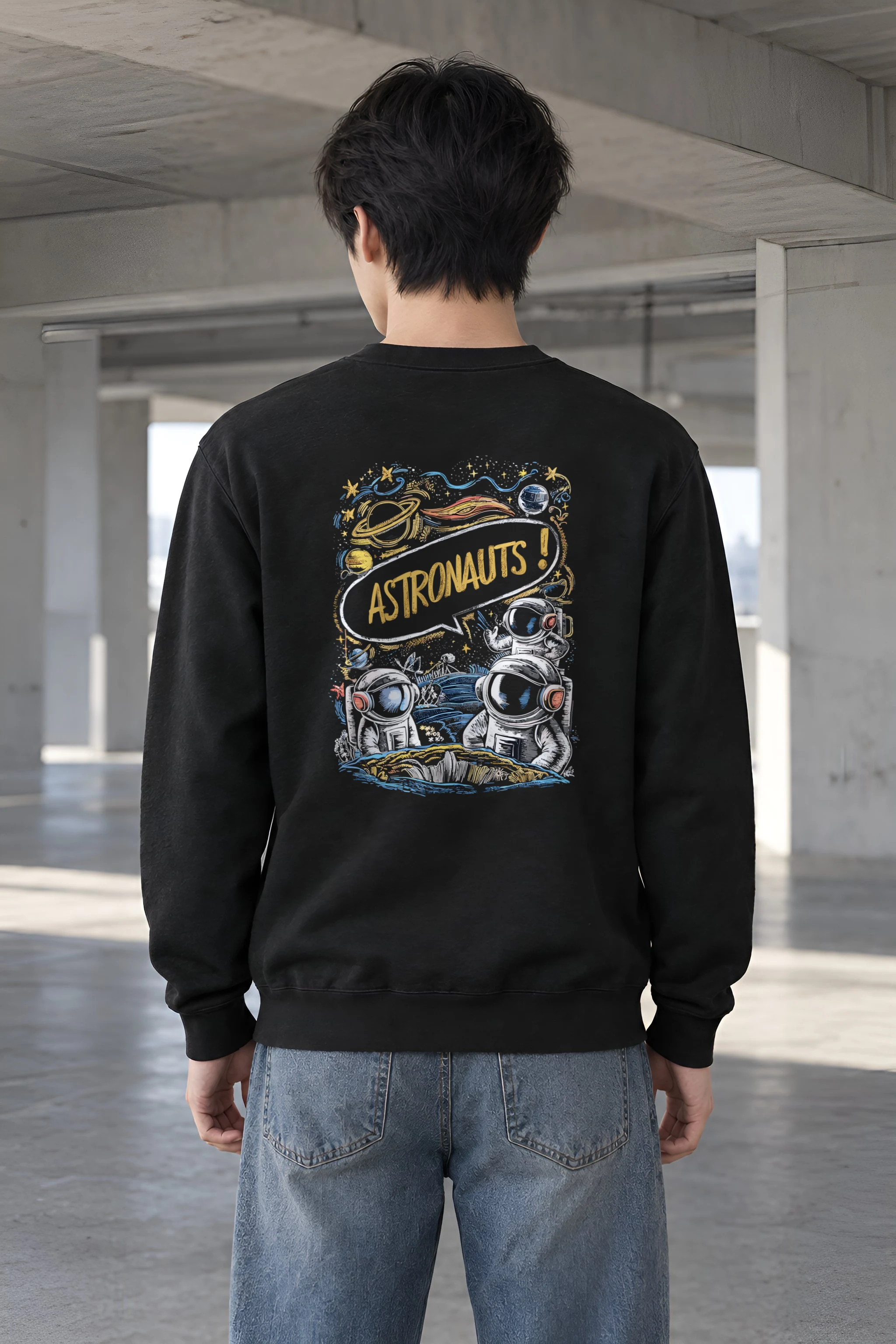 "Astronauts" Heavy Blend Unisex Crewneck Sweatshirt
