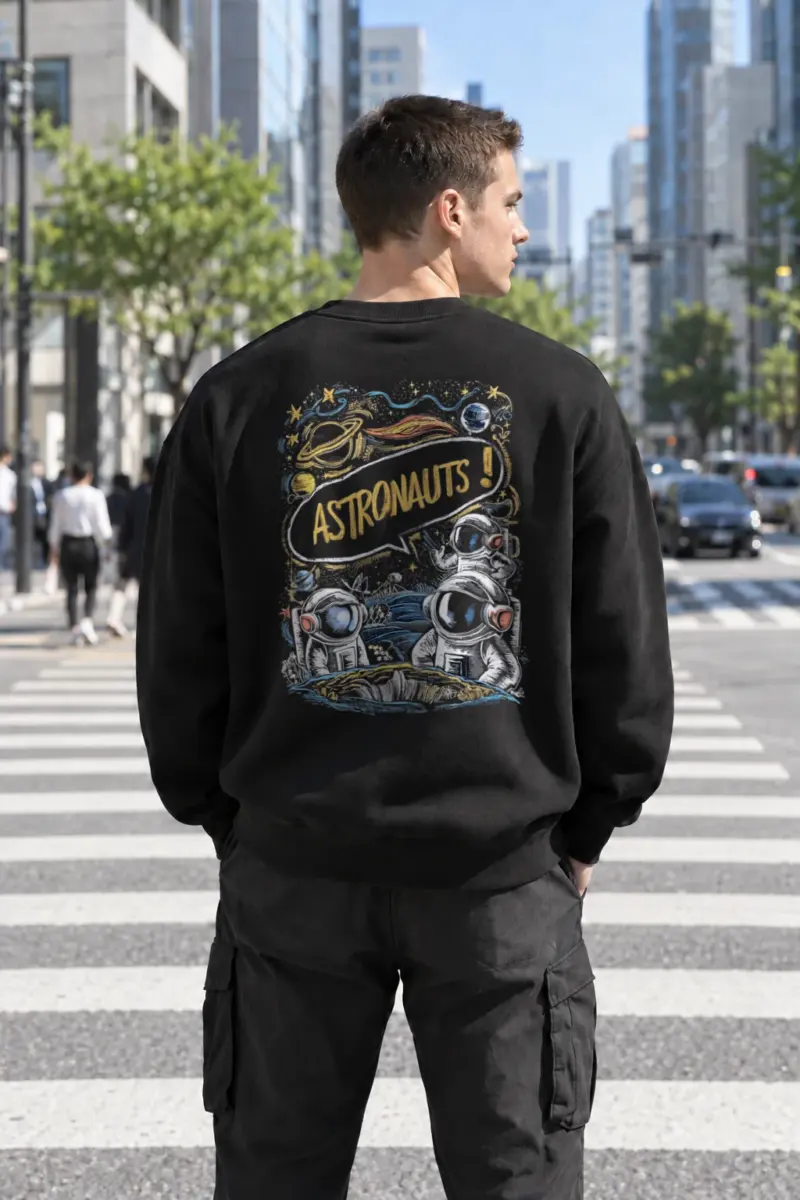 "Astronauts" Heavy Blend Unisex Crewneck Sweatshirt | Gildan 18000