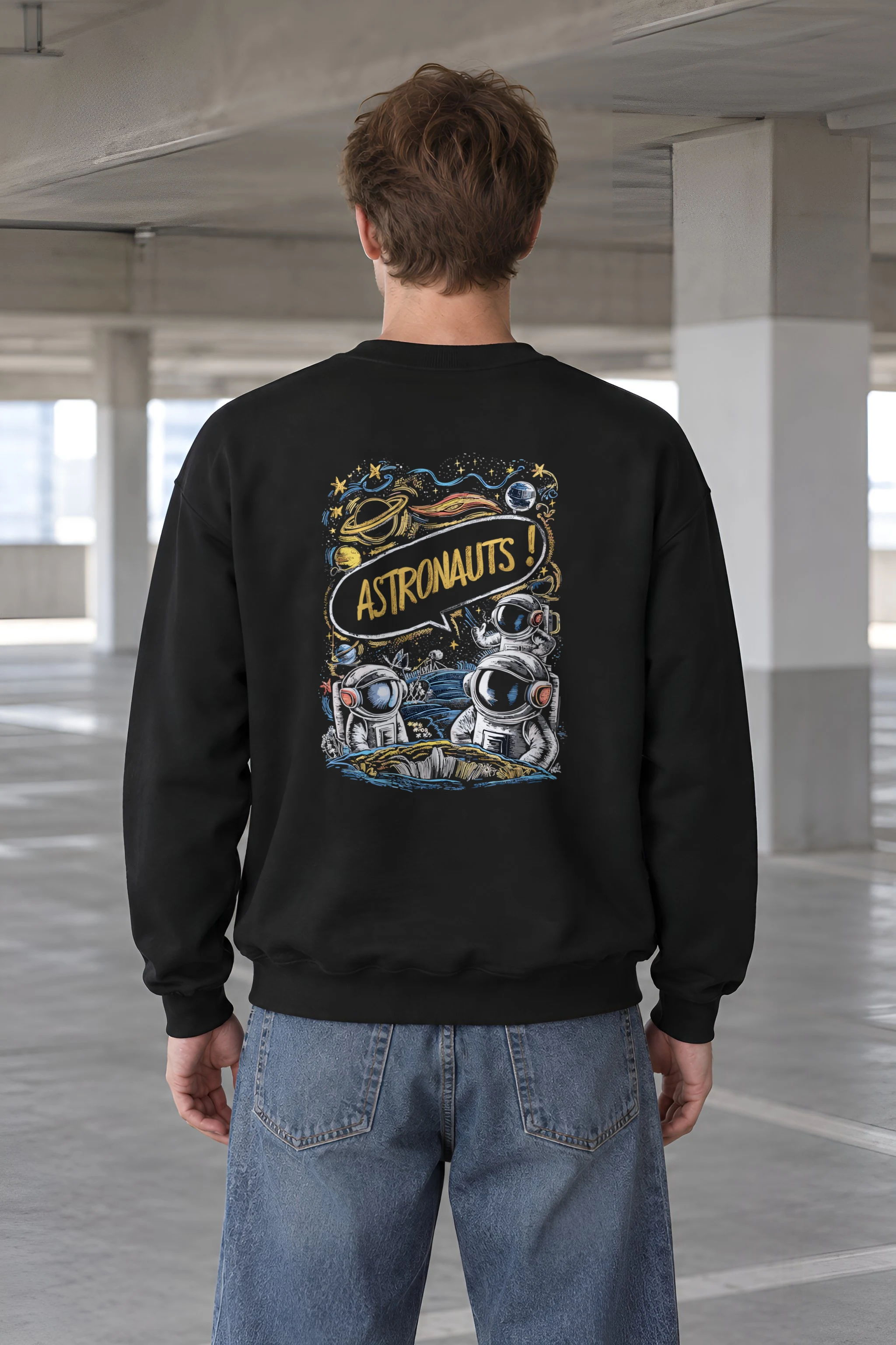 "Astronauts" 1 Crewneck Sweatshirt
