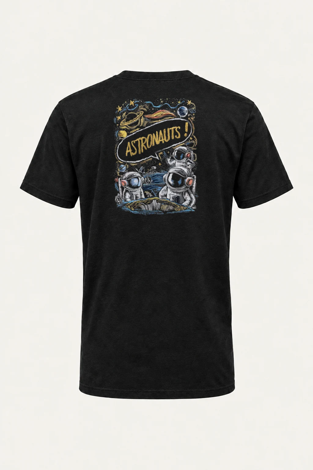 "Astronauts!" Heavyweight Unisex Crewneck T-shirt | Gildan 5000