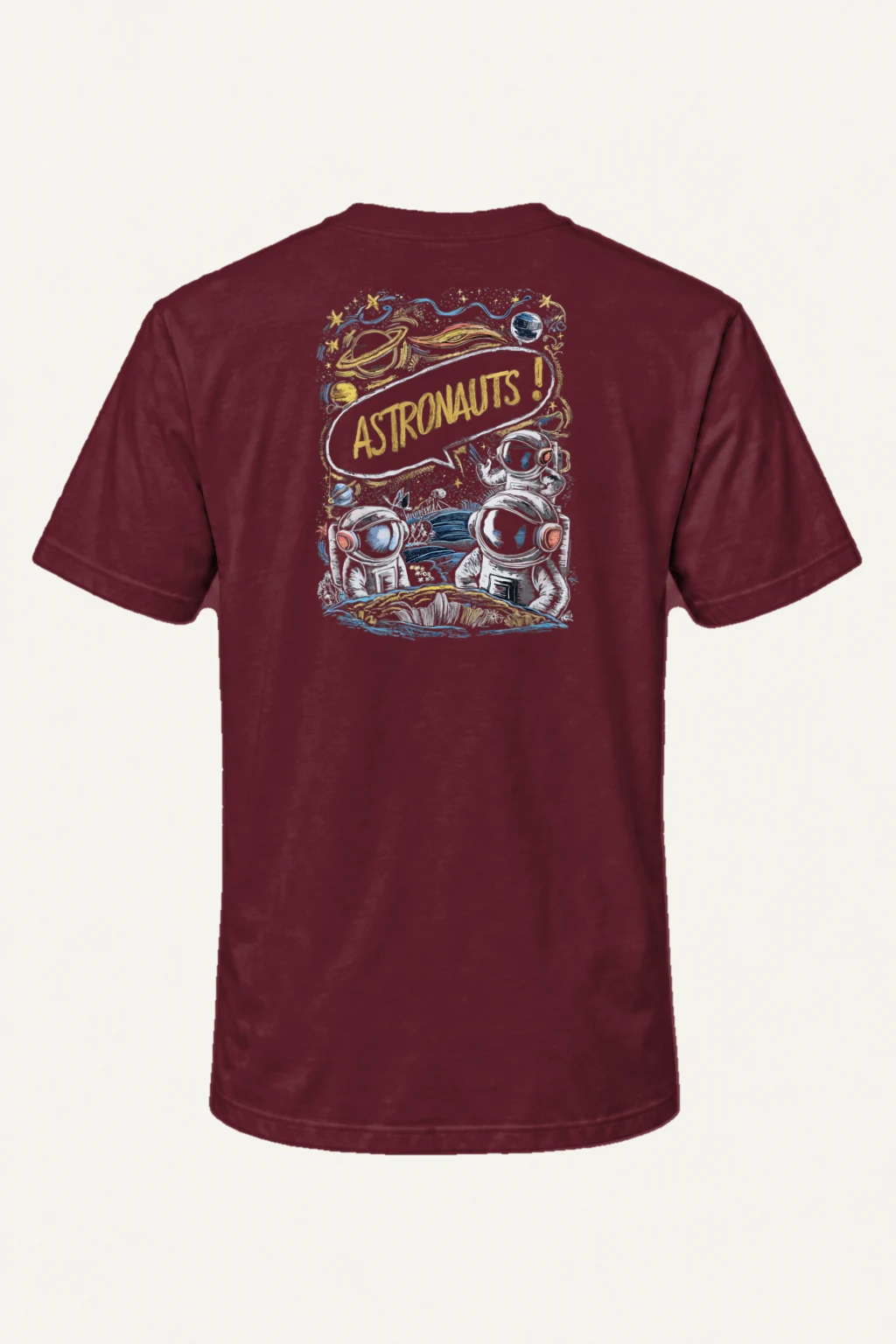 "Astronauts!" Heavyweight Unisex Crewneck T-shirt | Gildan 5000