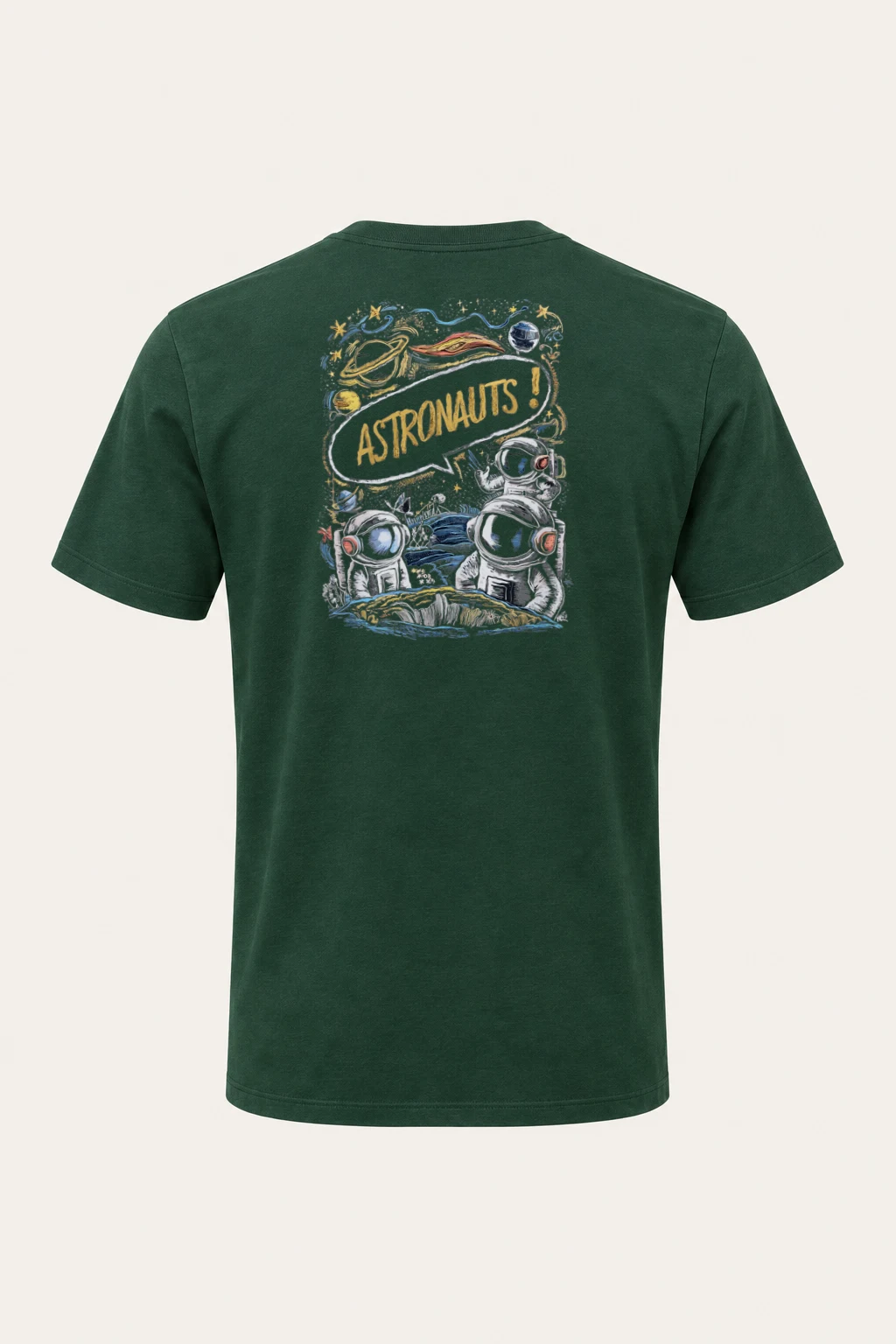 "Astronauts!" Heavyweight Unisex Crewneck T-shirt | Gildan 5000