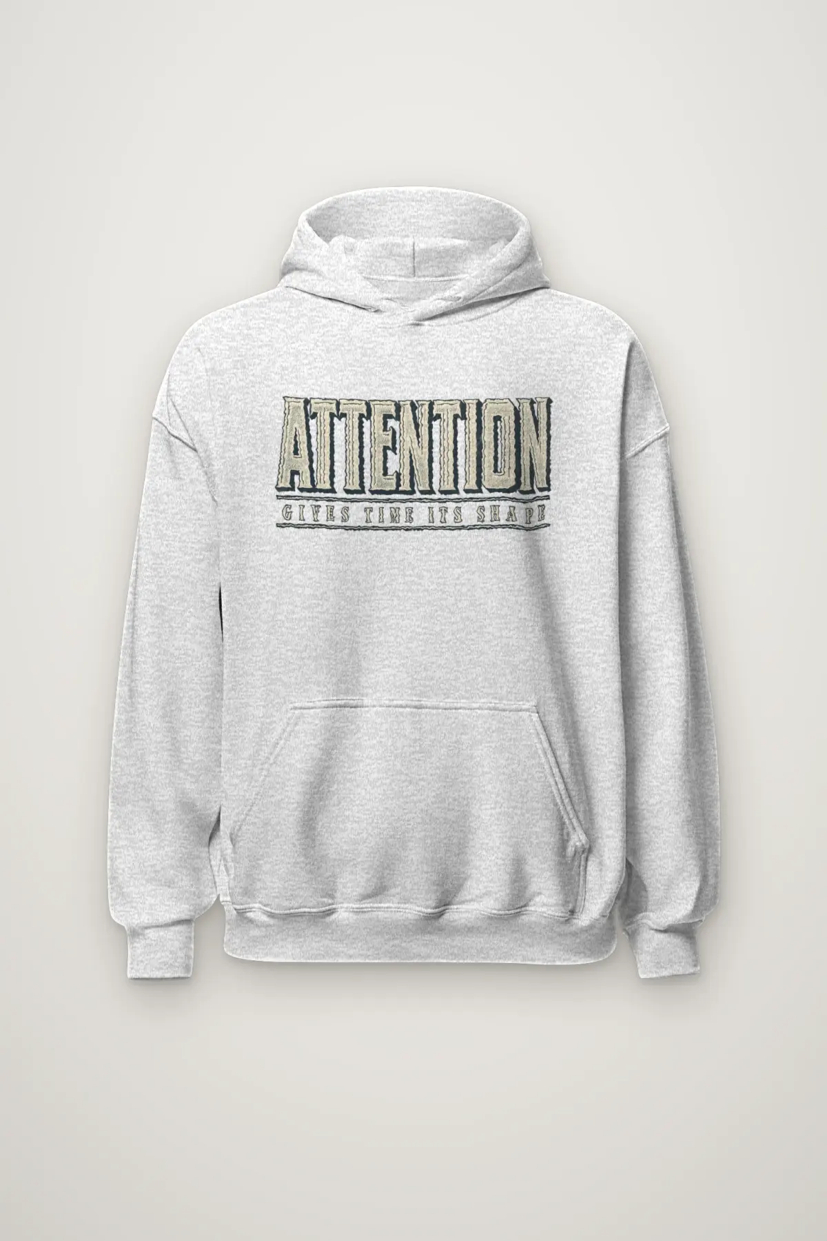 "Attention Gives Time Its Shape" Heavy Blend Unisex Pullover Hoodie