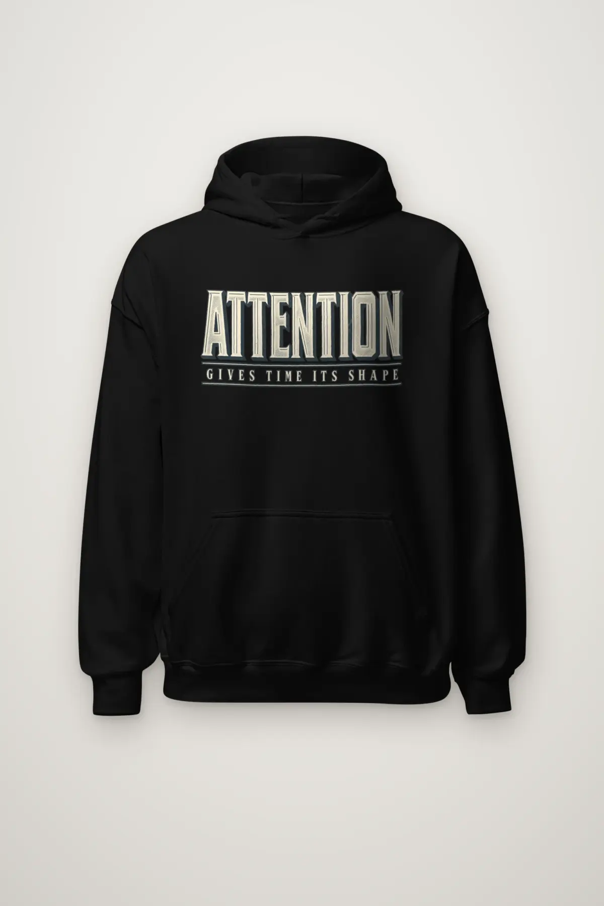 "Attention Gives Time Its Shape" Heavy Blend Unisex Pullover Hoodie