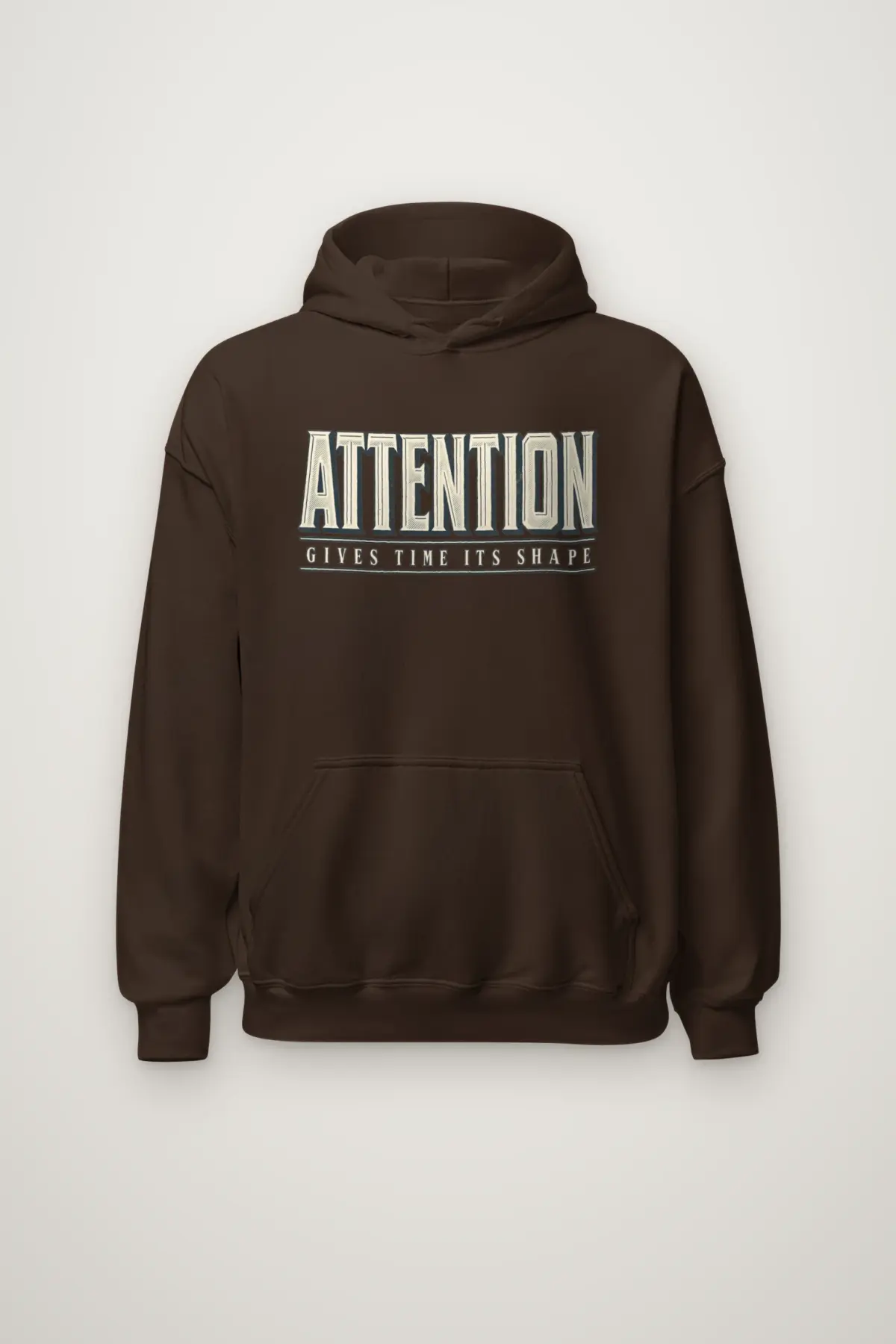 "Attention Gives Time Its Shape" Heavy Blend Unisex Pullover Hoodie