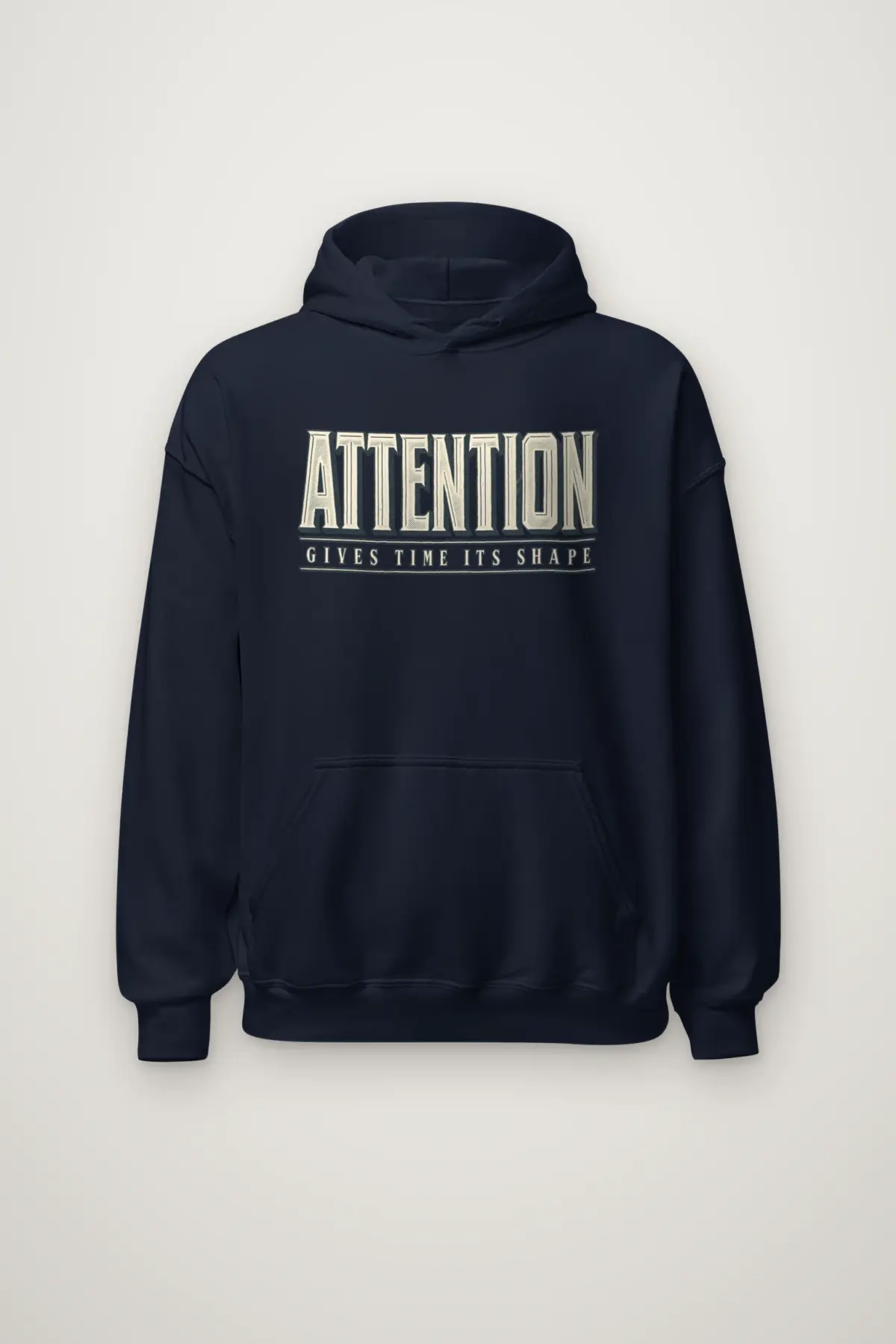 "Attention Gives Time Its Shape" Heavy Blend Unisex Pullover Hoodie