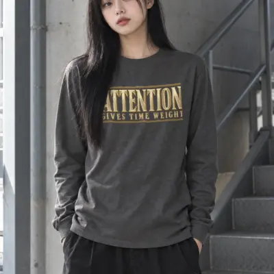 "Attention Gives Time Weight" Unisex Longsleeve T-shirt
