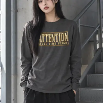 "Attention Gives Time Weight" Unisex Longsleeve T-shirt