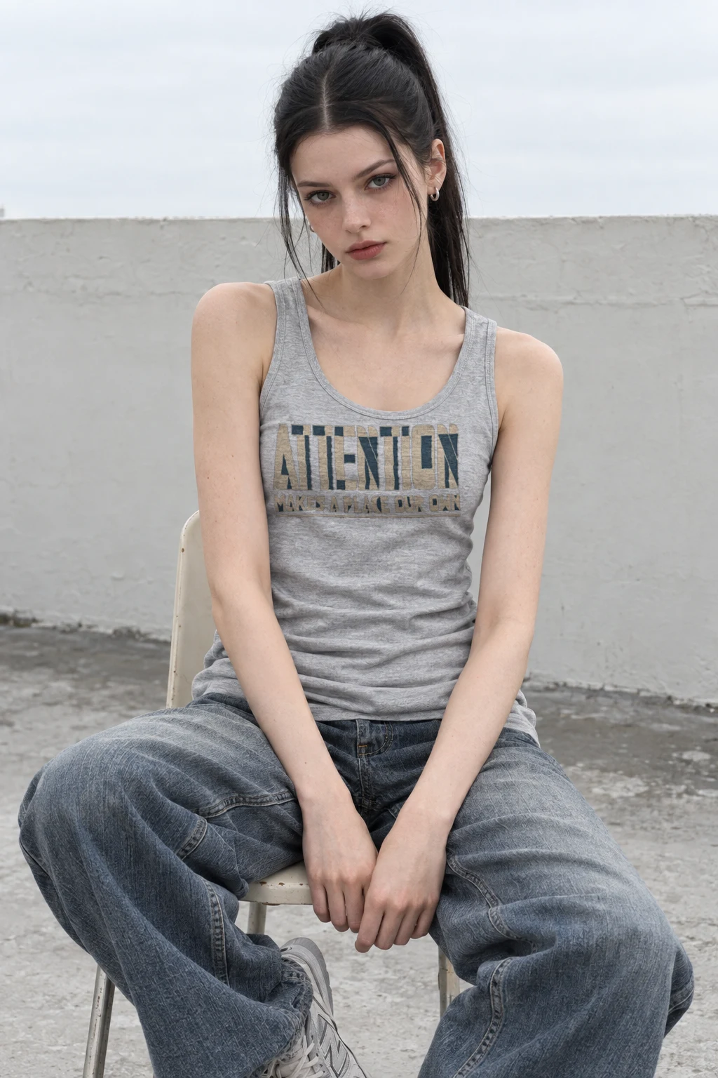 "Attention Makes a Place" Unisex Jersey Tank