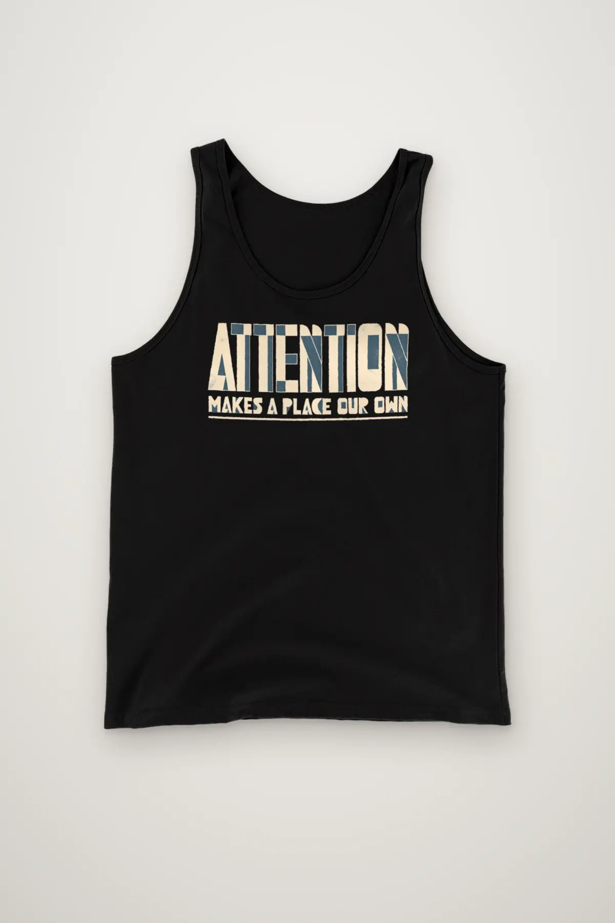 "Attention Makes a Place" Unisex Jersey Tank
