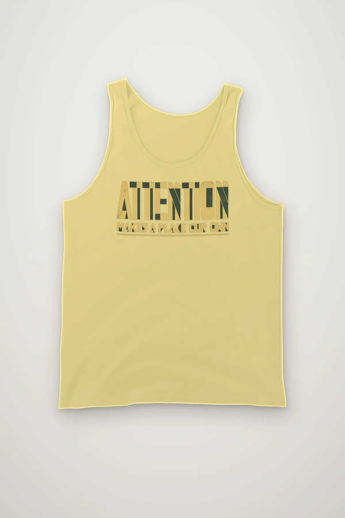 "Attention Makes a Place" Unisex Jersey Tank
