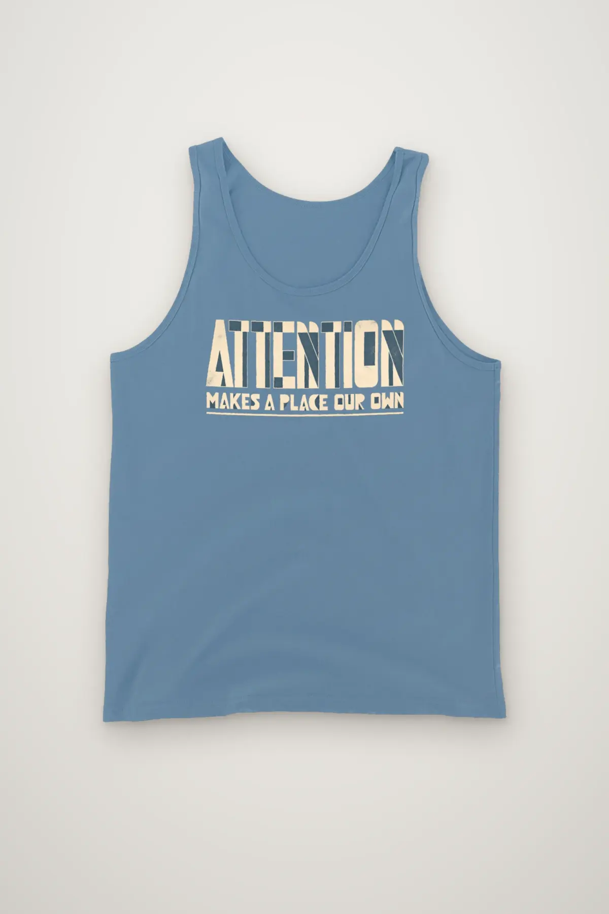 "Attention Makes a Place" Unisex Jersey Tank