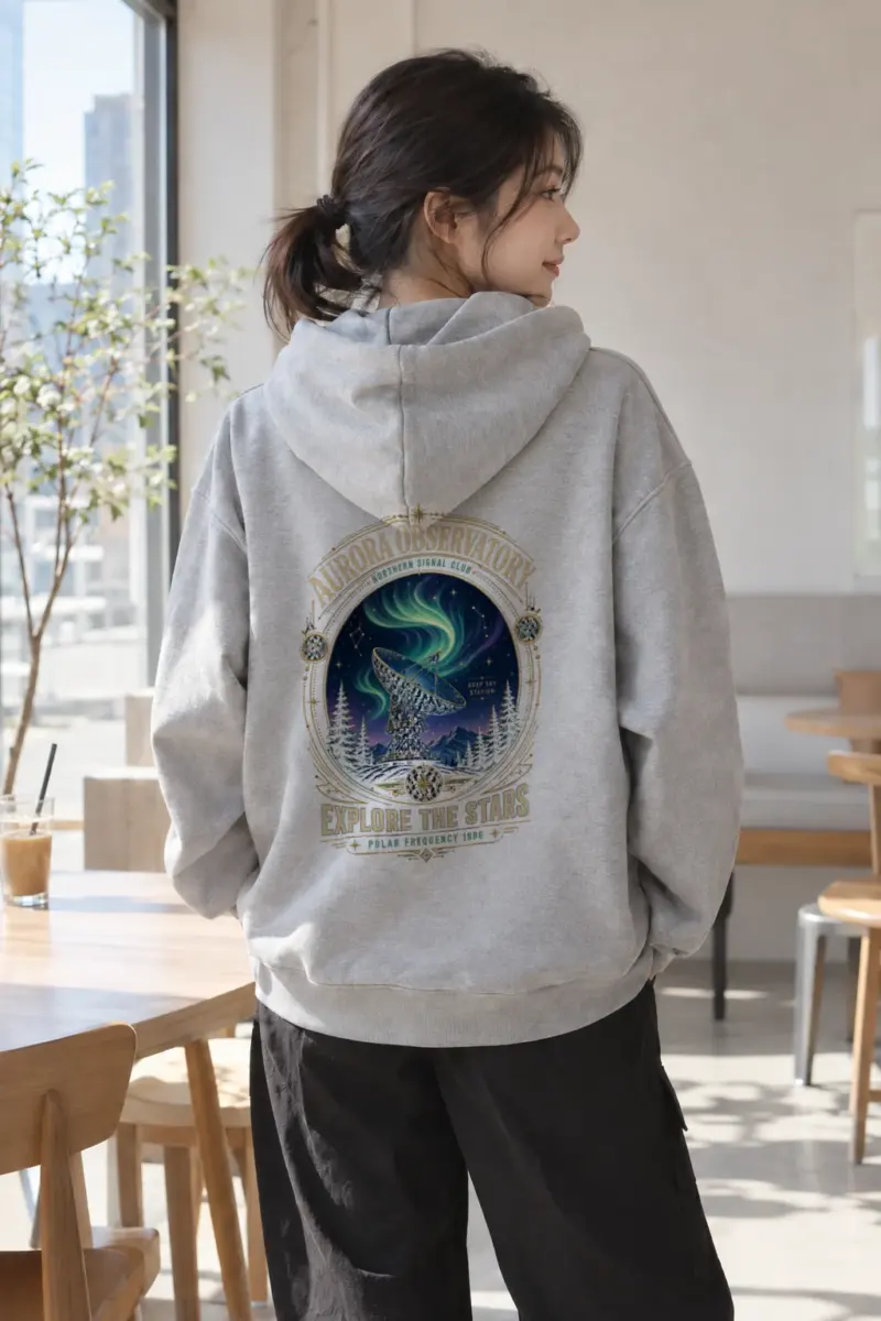 "Aurora Observatory" Heavy Blend Unisex Pullover Hoodie | Gildan 18500