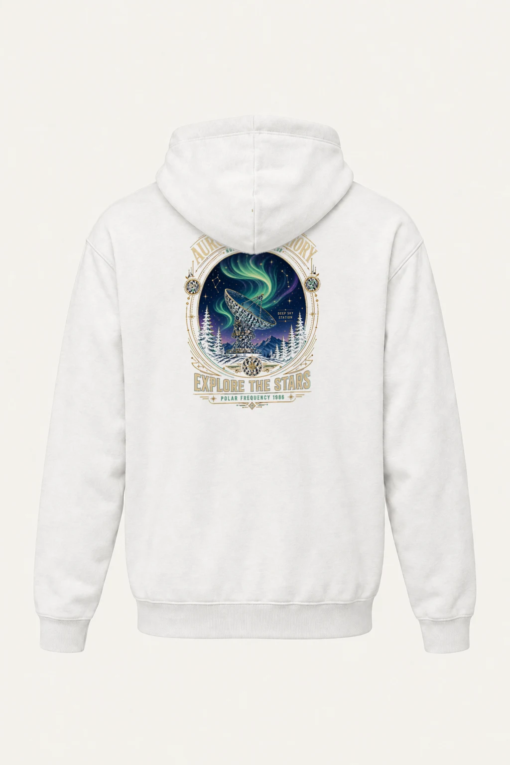 "Aurora Observatory" Heavy Blend Unisex Pullover Hoodie | Gildan 18500