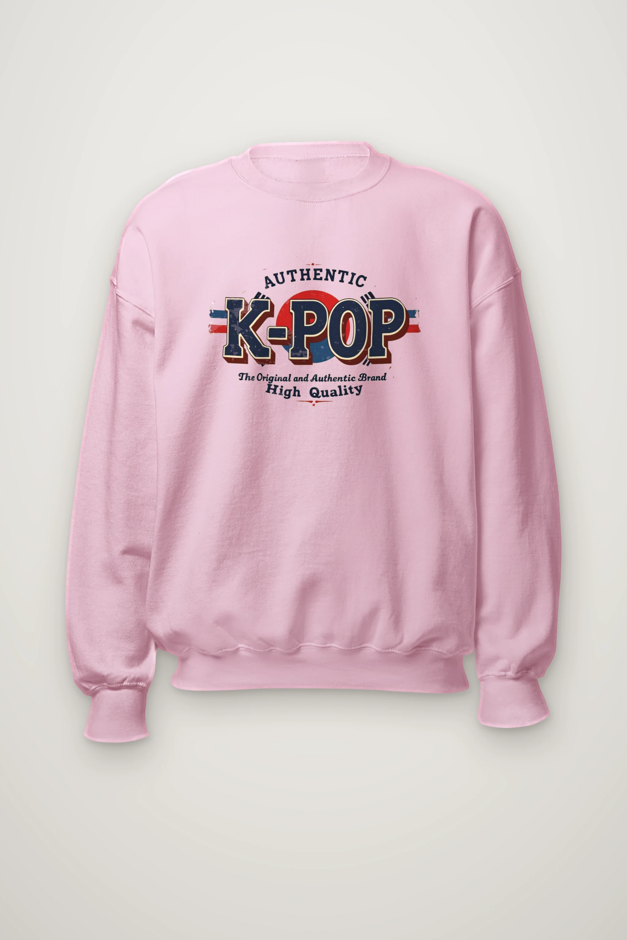 "Authentic K-Pop" Heavy Blend Unisex Crewneck Sweatshirt