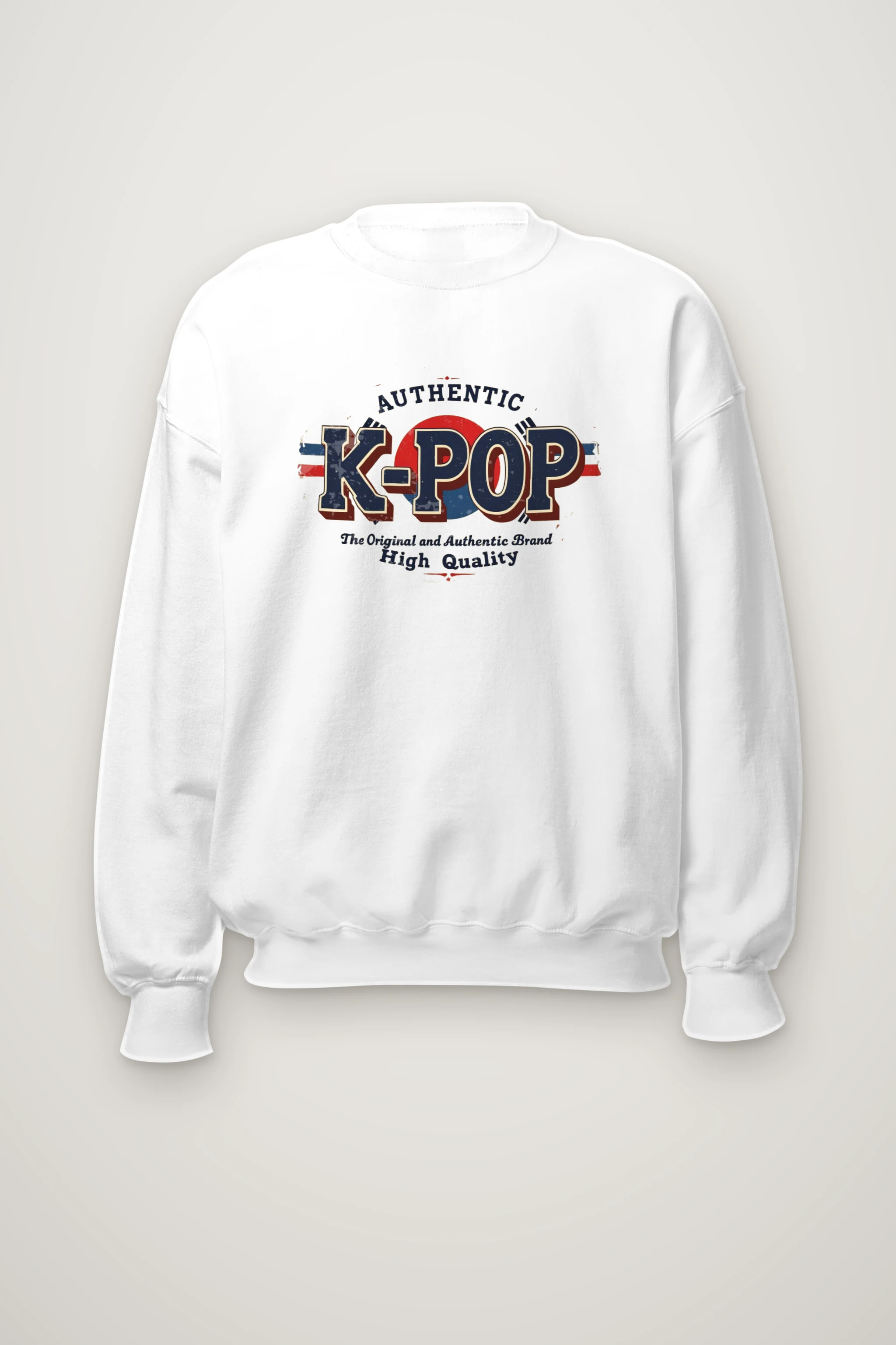 "Authentic K-Pop" Heavy Blend Unisex Crewneck Sweatshirt