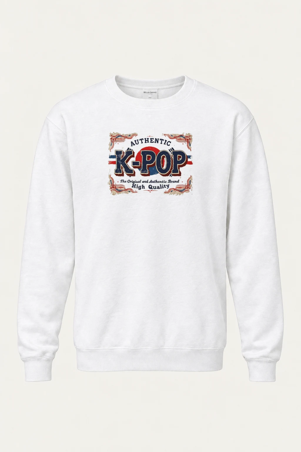 "Authentic K-Pop" Heavy Blend Unisex Crewneck Sweatshirt | Gildan 18000
